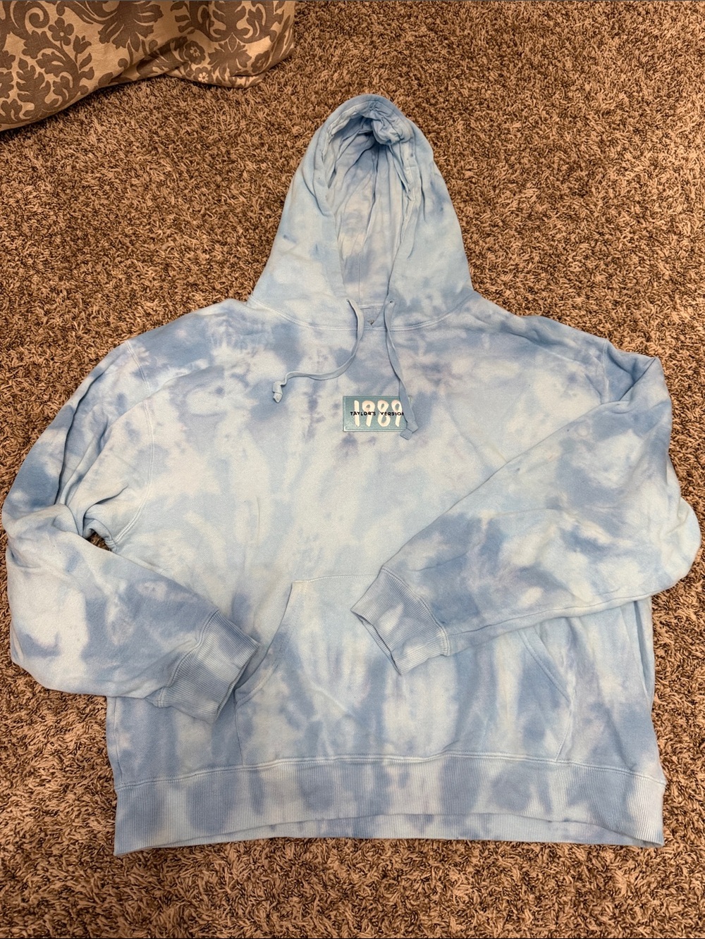 Taylor Swift Light Blue 1989 Tie-Dye Hooded Sweatshirt
